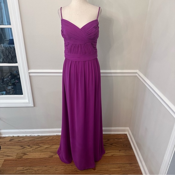 Lauren by Ralph Lauren fuschia maxi dress- Size 8 - Picture 1 of 5